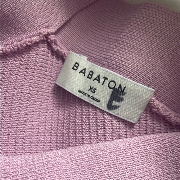 Babaton Pink Ribbed Cross-Back Top - Picture 2 of 4